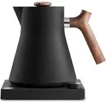 Fellow Corvo EKG Electric Tea Kettle - Pour Over Coffee and Tea Pot with Temperature Control and Built-In Brew Timer - 09L Matte BlackWalnut