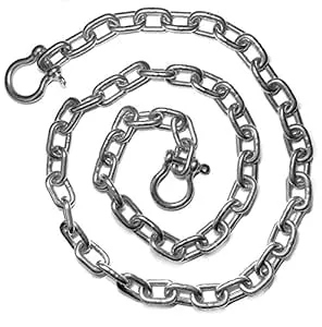 US Stainless Stainless Steel 316 Anchor Chain 5/16" or 8mm by 10' Long with ...