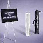 63&#034; White Easels for Signs,Adjustab<wbr/>le Floor Easel Stand for Displaying Pictur...