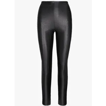 Faux Leather Legging In Black