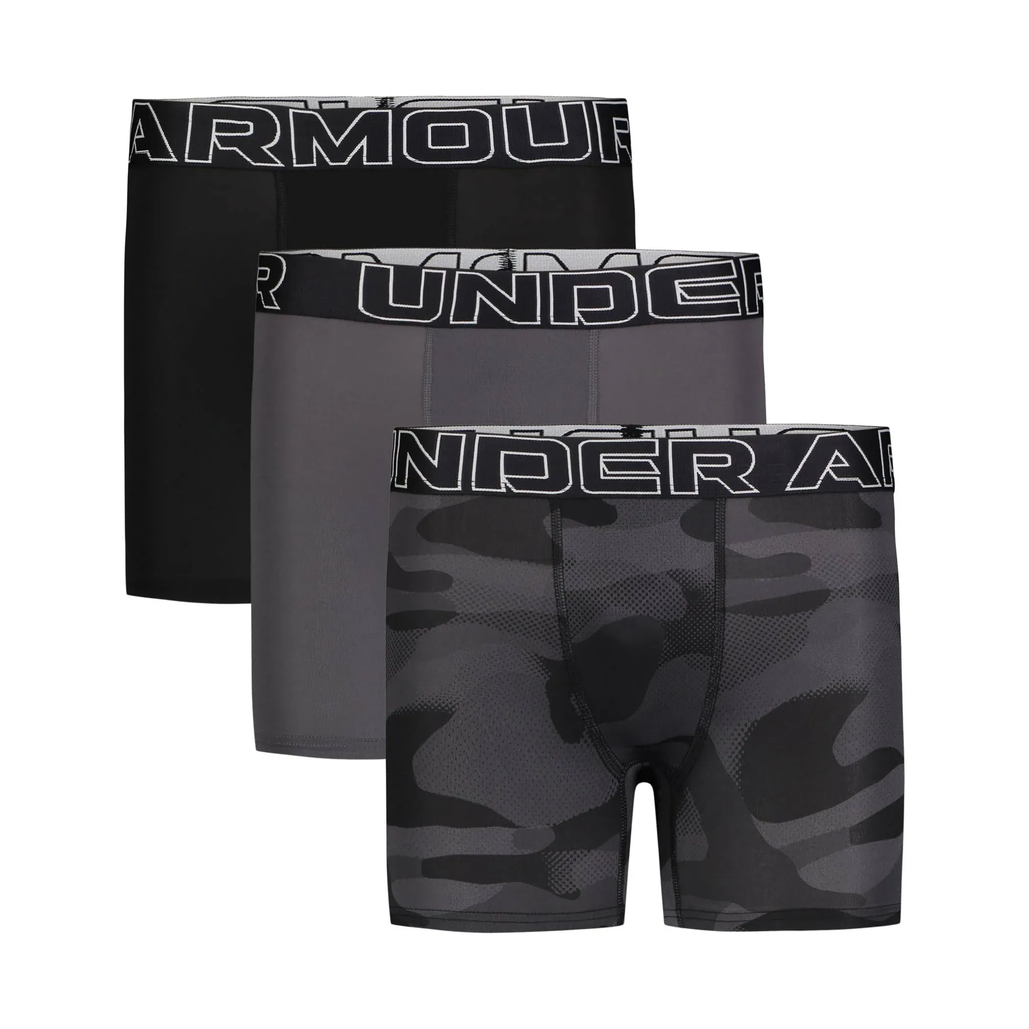 Under Armour Boys' Performance Tech Boxer Briefs (3-Pack)