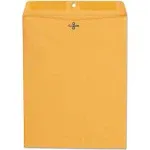 Universal Kraft Clasp Envelope, 28 lb Bond Weight Kraft, #97, Square Flap, Clasp/Gummed Closure, 10 x 13, Brown Kraft, 100/Box