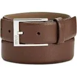 HUGO Men&#039;s Gellot Grainy Leather Belt