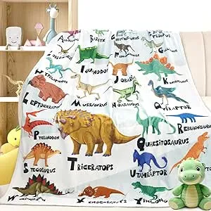 Dinosaur Blanket for Boys Soft Cozy Flannel Warm Dinosaur Unique Gifts Dinosa...