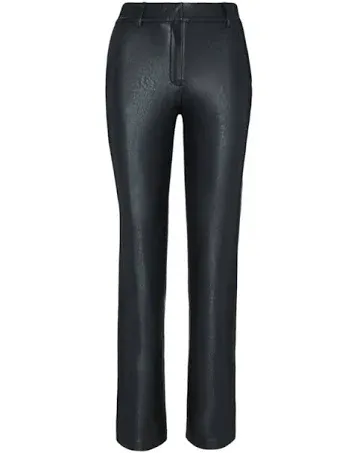 Faux Leather Leggings In Black