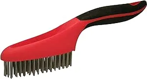 Red Devil 4162 Soft Grip Stainless Steel Wire Brush, 10", Steel