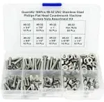 Guard4U 160Pcs #8-32 Stainless Steel Machine Screws Kit