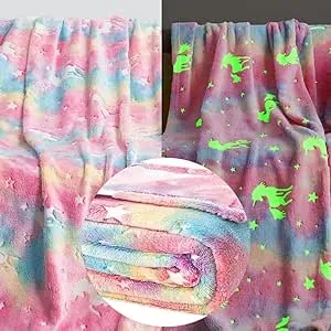 Royal Deluxe Unicorn Glow in The Dark Blanket