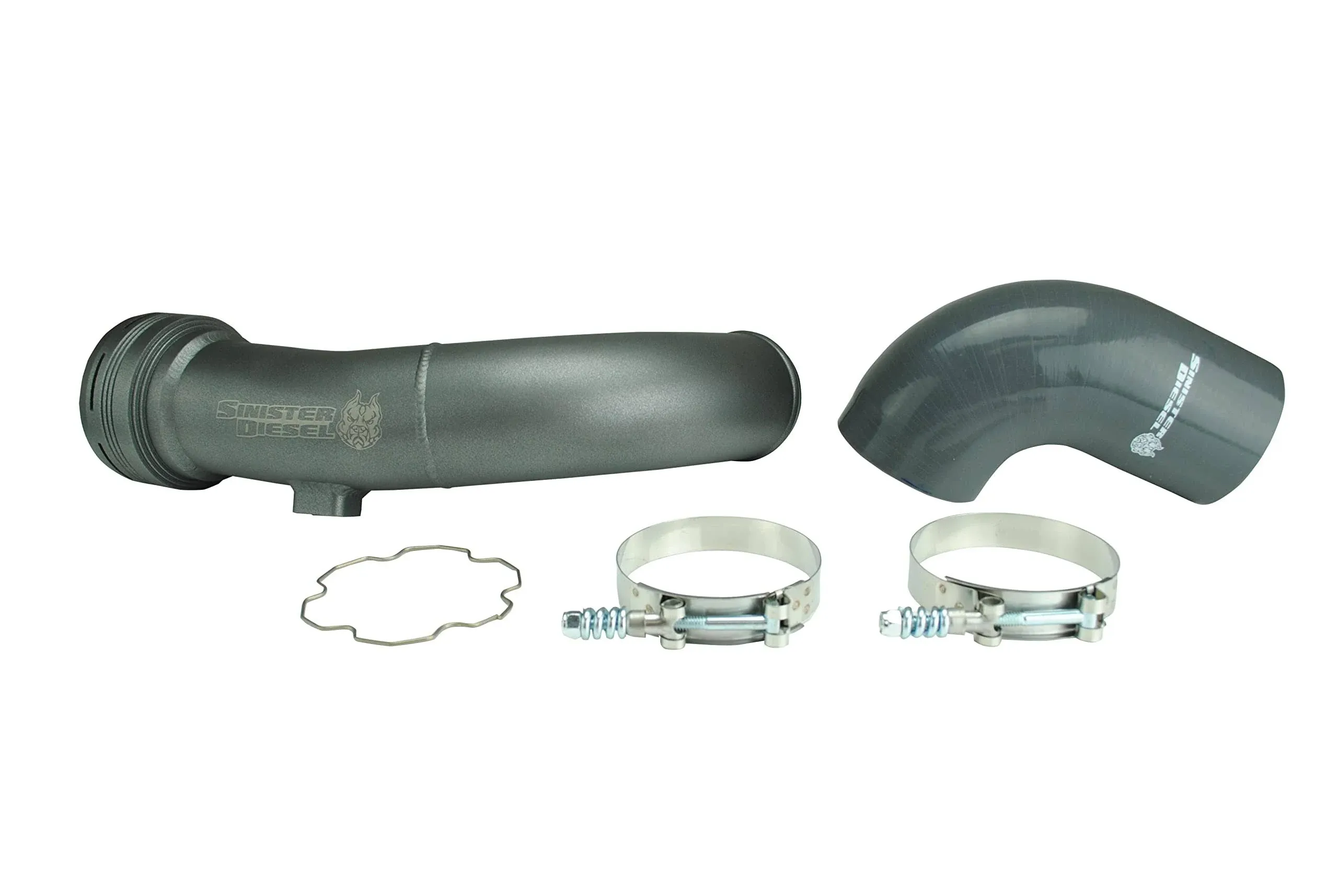 Sinister Diesel Cold Side Charge Pipe for 2011-2016 Ford Powerstroke 6.7L (Gray ...