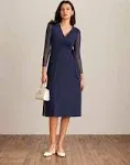 Anne Klein womens Midi Wrap DressDress