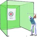 Gagalileo Golf Cage 10x10x10ft - Hitting Net with Target and Ball Return for Backyard Training