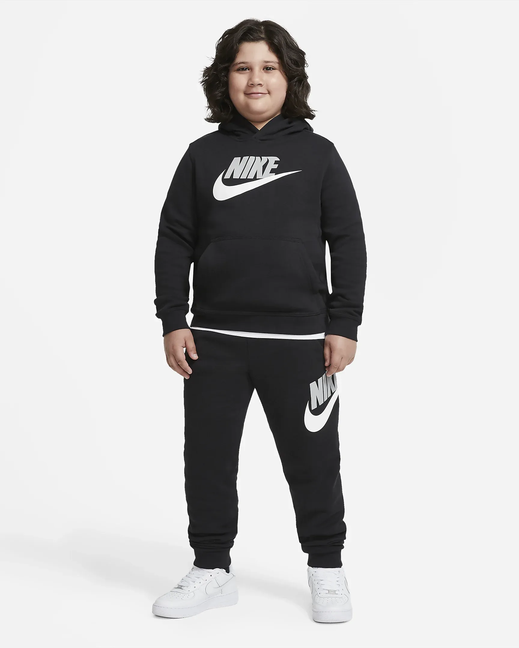 Nike Sportswear Club Fleece Big Kids' (Boys') Pullover Hoodie (Extended Size)