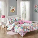 Mi Zone - Camille Floral Comforter Set - Full/Queen - Pink