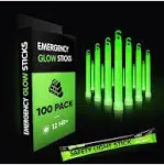 12 Ultra Bright Glow Sticks - 6" Light Sticks for Emergency Kit Survival Camping