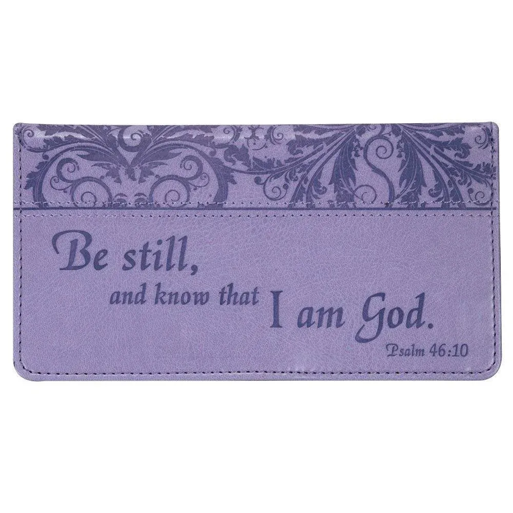 Psalm 46 Be Still Checkbook Cover