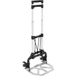 Mount-It! Folding Hand Truck and Personal Dolly, Aluminum Luggage Cart, 165 l...