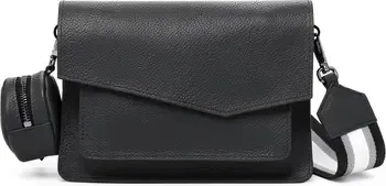 Botkier Cobble Hill Leather Crossbody,Black