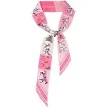 JERLA 100% Mulberry silk Scarf bag Scarf Head Hair Ribbon Handbag Handle wrap Tie Bundle Scarf Neckerchief Scarf for women