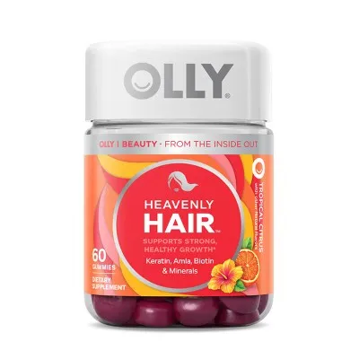 Olly Heavenly Hair Gummy Supplement 60 Count