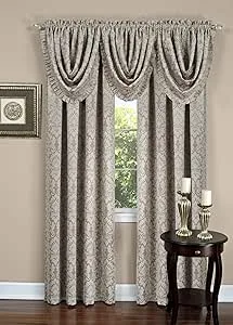 Achim Home Furnishings Sutton Waterfall Valance - 48x36 - Tan