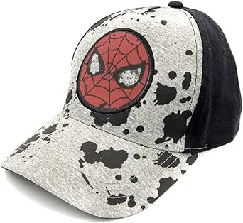 Marvel Spiderman Hat for Boys, Breathable Spiderman Baseball Cap for Toddlers, Boys Ages 3-9