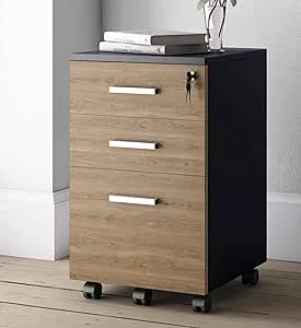 Lazio 26 inch File Cabinet with Lock - Home and Office - 3 Drawer File Cabinet