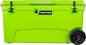 Original 110 Quart Ice Chest Heavy Duty High Performance Roto-Molded Commercial Grade Insulated Cooler with Wheels