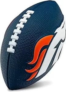 Franklin Sports NFL Team Foam Footballs - Soft Foam Youth Mini Footballs for All NFL Teams - Kids Junior 8.5" Football + Air Pump Sets - Official NFL Licensed Football