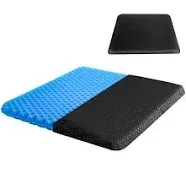 Gel Seat Cushion for Long Sitting (Thick & Extra Large) with Non-Slip Cover,Seat Cushion for Desk Chair, Chair Seat Cushion,Wheelchair Seat Cushions