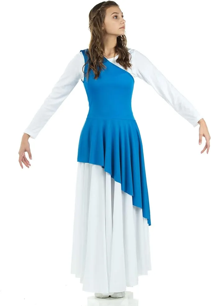 Danzcue Asymmetrical Praise Dance Tunic (Dress Not Included) at Danzia