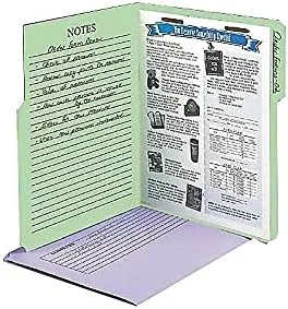 Pendaflex Printed Notes Folders with Fastener, Assorted Pack of 30