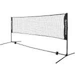 SONGMICS Badminton Net Set, Portable Sports Set for Badminton, Black