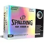 Spalding SPSDTX12WBX Golf Balls - White (12 Count)