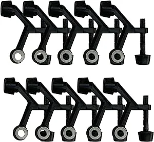 Design House 189068 Standard Hinge Pin Door Stop Matte Black 10-Pack