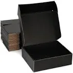 25 Pack 9X9X3 Black Shipping Boxes, Corrugated Cardboard Boxes - for Small Busin