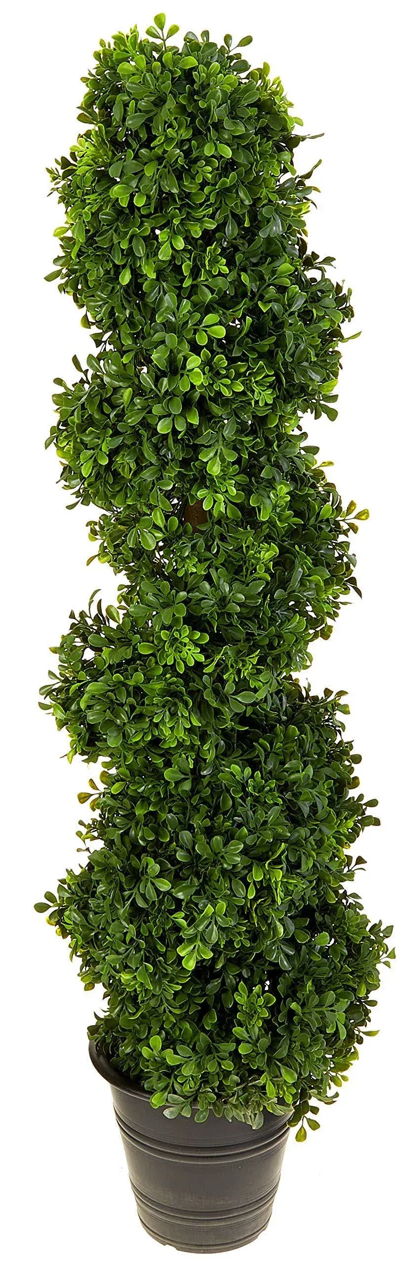 Nearly Natural 5475 Topiary with Planter (in/Outdoor),Green,4ft