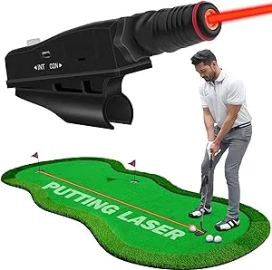 Indoor Golf Putter Laser Aiming Device,Putting Laser Training Aids,Laser Putt Pro Putting Practice Corrector Posture Indicator for Golf Putting Laser Alignment Tool