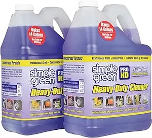 Simple Green SMP213421 Pro Hd Heavy Duty Cleaner, 1 gal Bottle, 11" Height, 5" Width (Pack of 2)