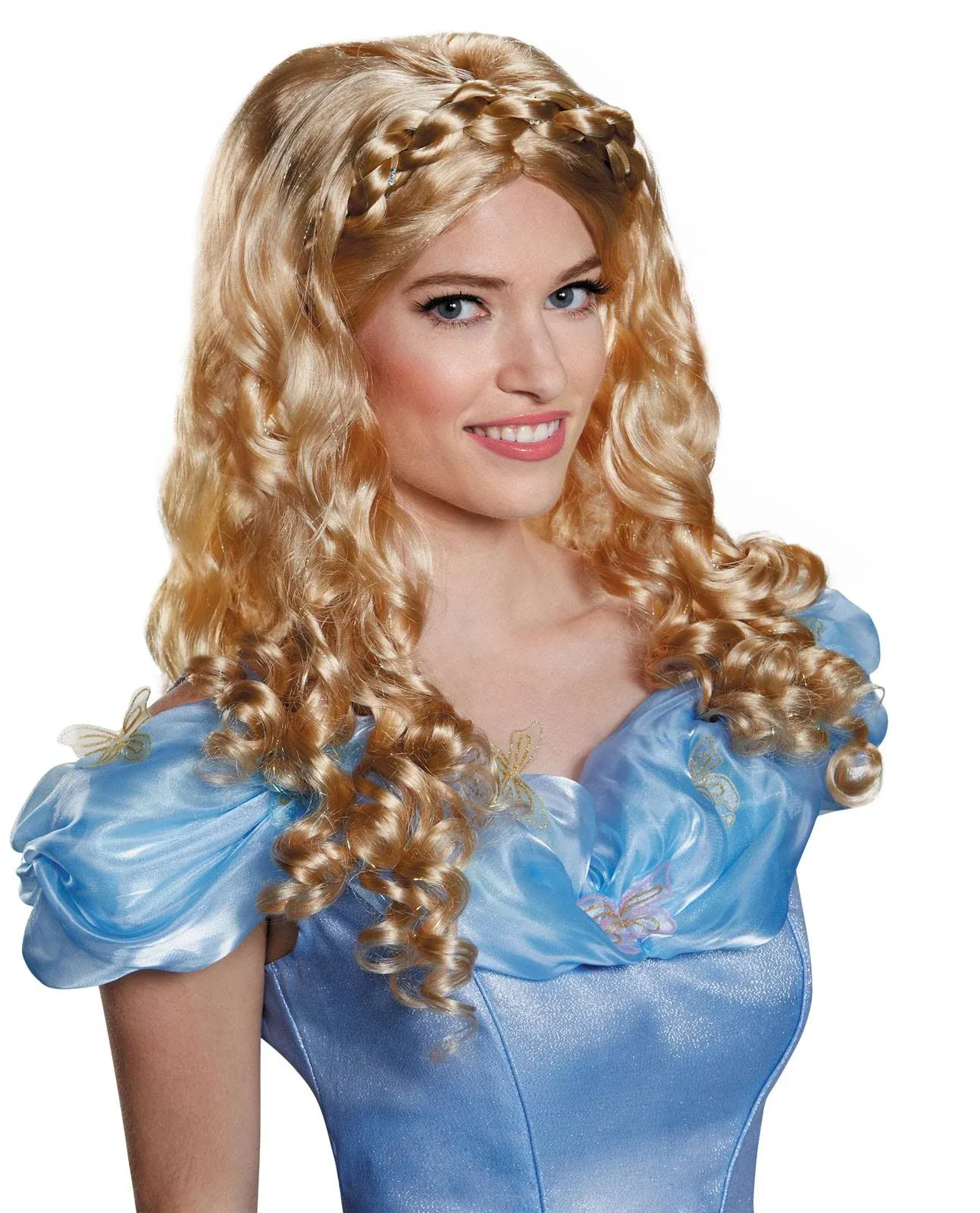 Disney Disguise Women's Cinderella Movie Adult Costume Wig, Blonde, One Size