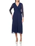 Anne Klein womens Midi Wrap DressDress