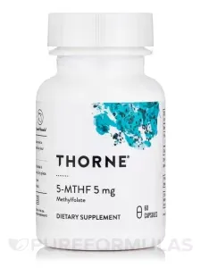Thorne 5-MTHF 5 mg Supplement - 60 Capsules