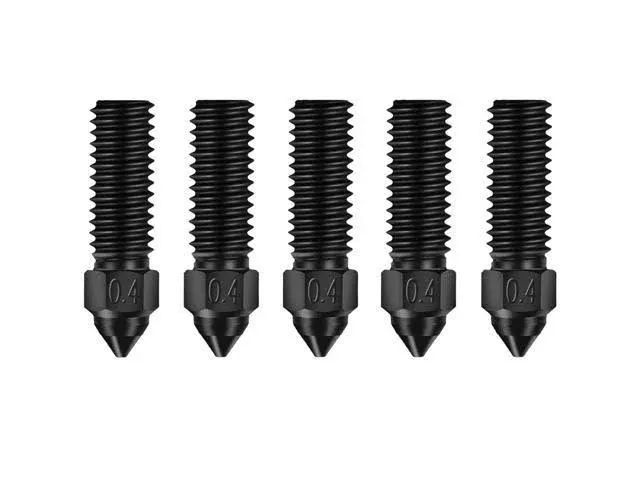 Official Creality K1 Nozzle Kits, 5PCS Ender 3 V3 KE 3D Printer Hardened Steel Nozzles 0.4mm, High-Speed Printing and High Flow Extruder Nozzles for Creality K1 / K1 Max/CR-M4 / CR-10 SE