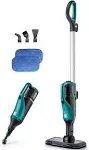 Kenmore Sm2050 2-in-1 Steam Mop Hard Floor Cleaner with 2 Modes & 2pcs Washable Pads for Carpets Rugs and Upholstery Green