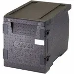 Cambro EPP300110 Cam GoBox 63.4 Qt. Eco-Friendly Insulated Food Pan Carrier | Front Loading