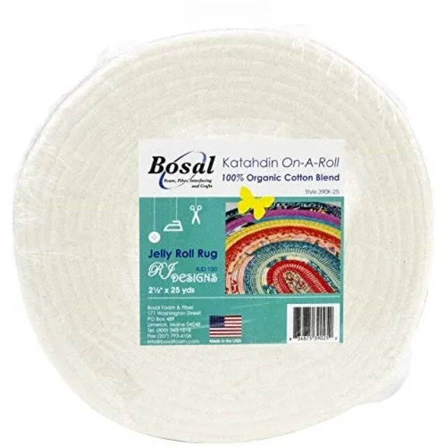 Bosal Batting On A Roll 2.5&#034; x 25 yards Pre-Cut Lightweight Cotton Blend M540.01