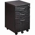 Techni Mobili Rolling Storage and File Cabinet, Espresso