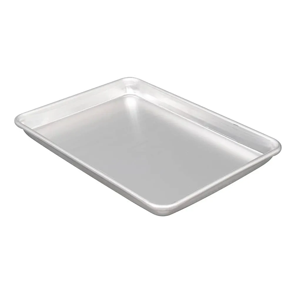 Vollrath 5220 1/4 Quarter Size Bun / Sheet Pan - 13" x 9 1/2" x 1", 16 Gauge Aluminum, Natural Finish