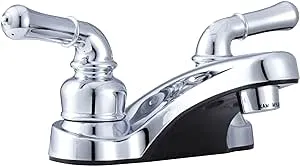 Dura Faucet DF-PL700C-CP RV 2-Hole Bathroom Faucet with Classic 2-Handles (Chrome)