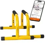 Lebert Fitness Parallette Push Up Bars Dip Station Stand - Perfect for Home and