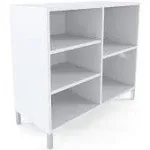 Union & Scale Essentials Laminate Bookcase, Five-Shelf, 36 x 15 x 31.6, White